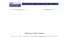 Desktop Screenshot of bluecreation.co.uk